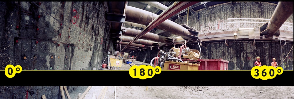 Noord Zuid subway under construction building stations first