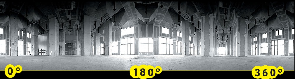           Grain silo interior after renovation, just before it was devided into separate spaces