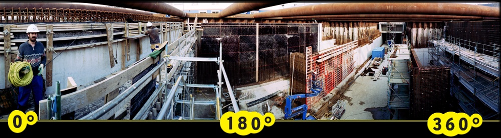 Noord Zuid underground subway system: 
building stations first