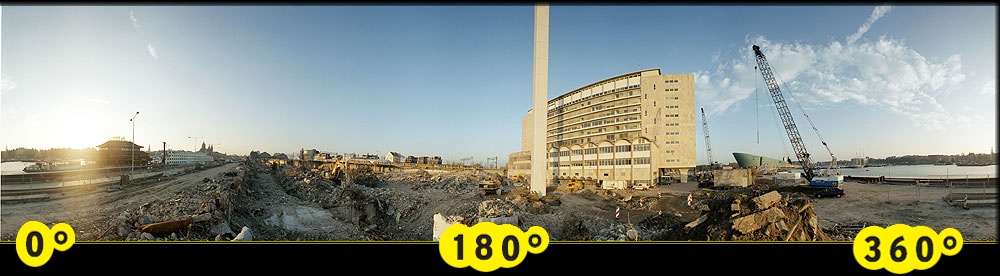                          Demolishion of the old PTT building near Central Station