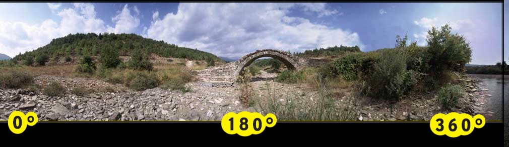 1992 project Bridge over Europe: 66 famous bridges of Europe, in one image: 75 meters long. Placed for European Commission in Sevilla 1992  and for JFK-Airport New-York